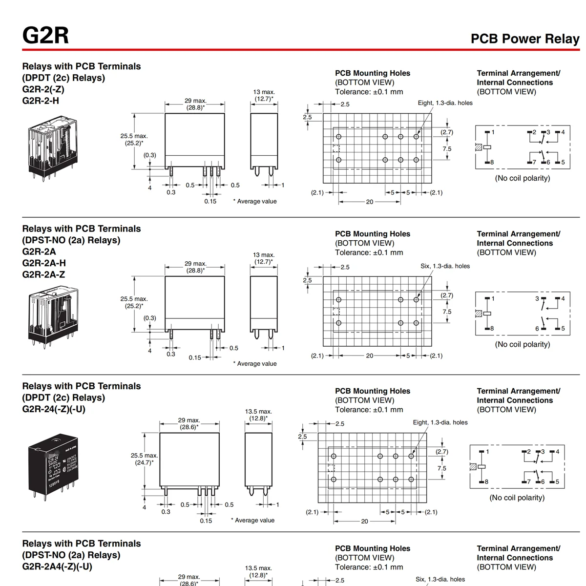 SHQJ STORE 100%-NEW 10PCS G2R-1-E G2R-2 G2R-1 G2R-1A-E 24VDC 12VDC 110VAC 230VAC G2R SERIES RELAY Original