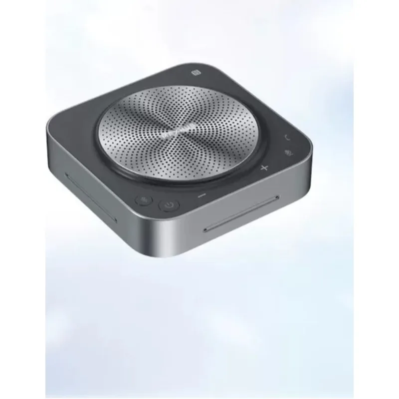 Wireless Speakerphone, Omnidirectional Microphone with Chain for Conference Calls, Portable Meeting Speaker