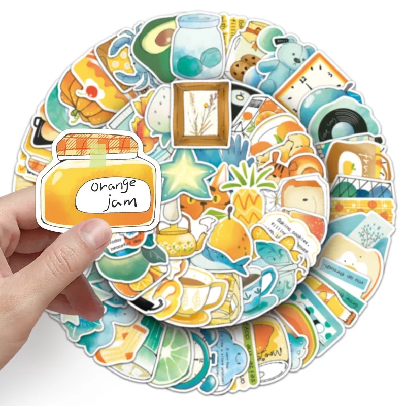 Autocollants décoratifs Graffiti créatifs personnalisés dessinés à la main, 100 pièces