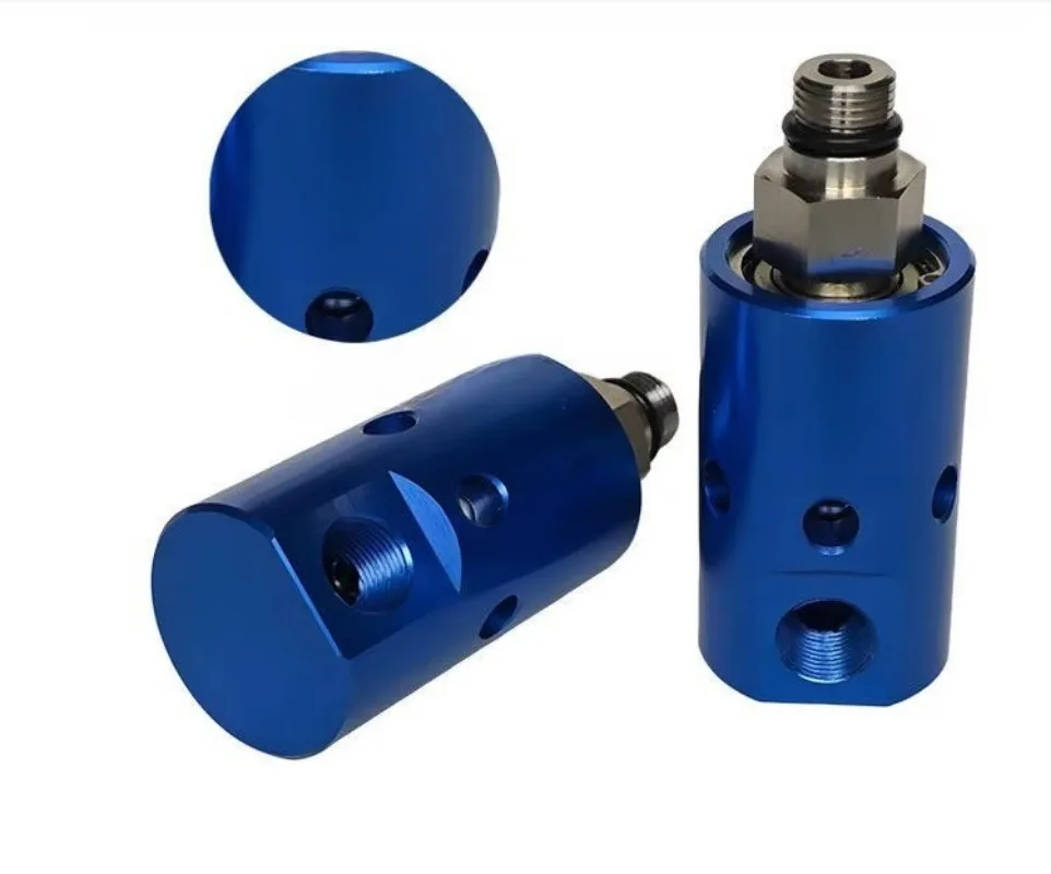 High Speed High Pressure CNC Spindle Coolant Rotary Union Deep Hole Drill Center Water Rotary Joint