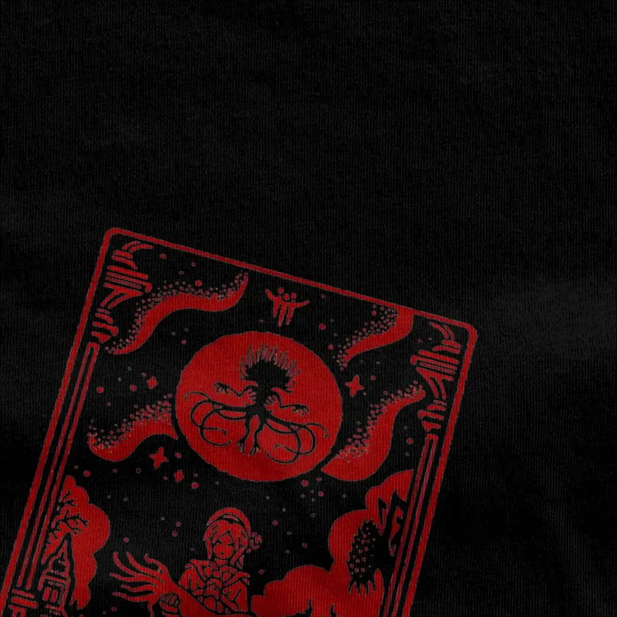 Men Women T-Shirt Bloodborne T Shirts Trendy Cool Tarrot Card Summer Tees Vintage Design Cotton Tops Gift Idea