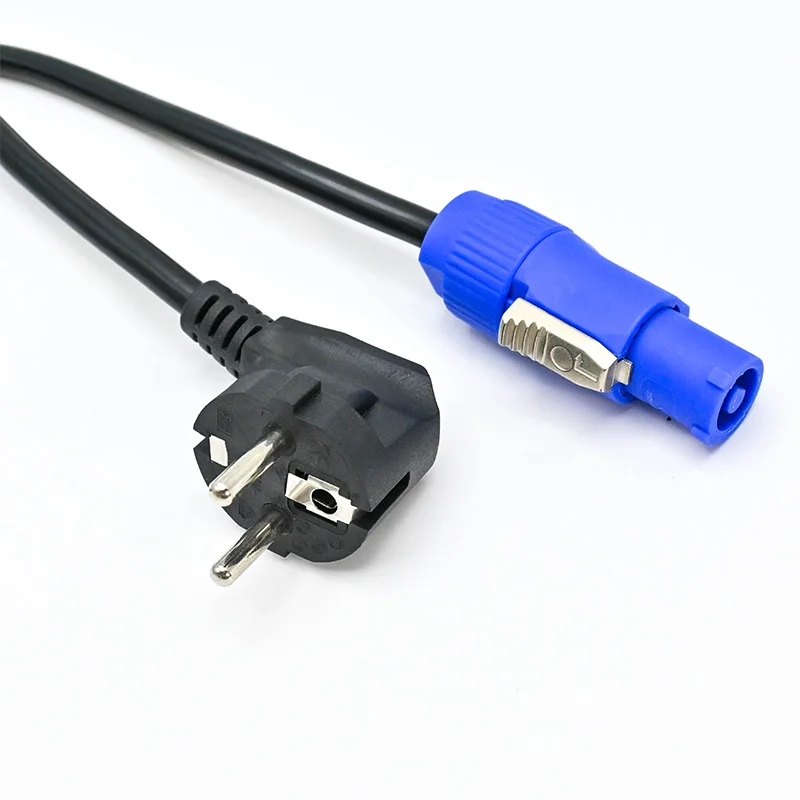 High Flexible Powercon Schuko Cable 1m 1.5m 2m 3m 5m 8m 10m 3x1,5 mm² Compatible Main Power Cord Kabel