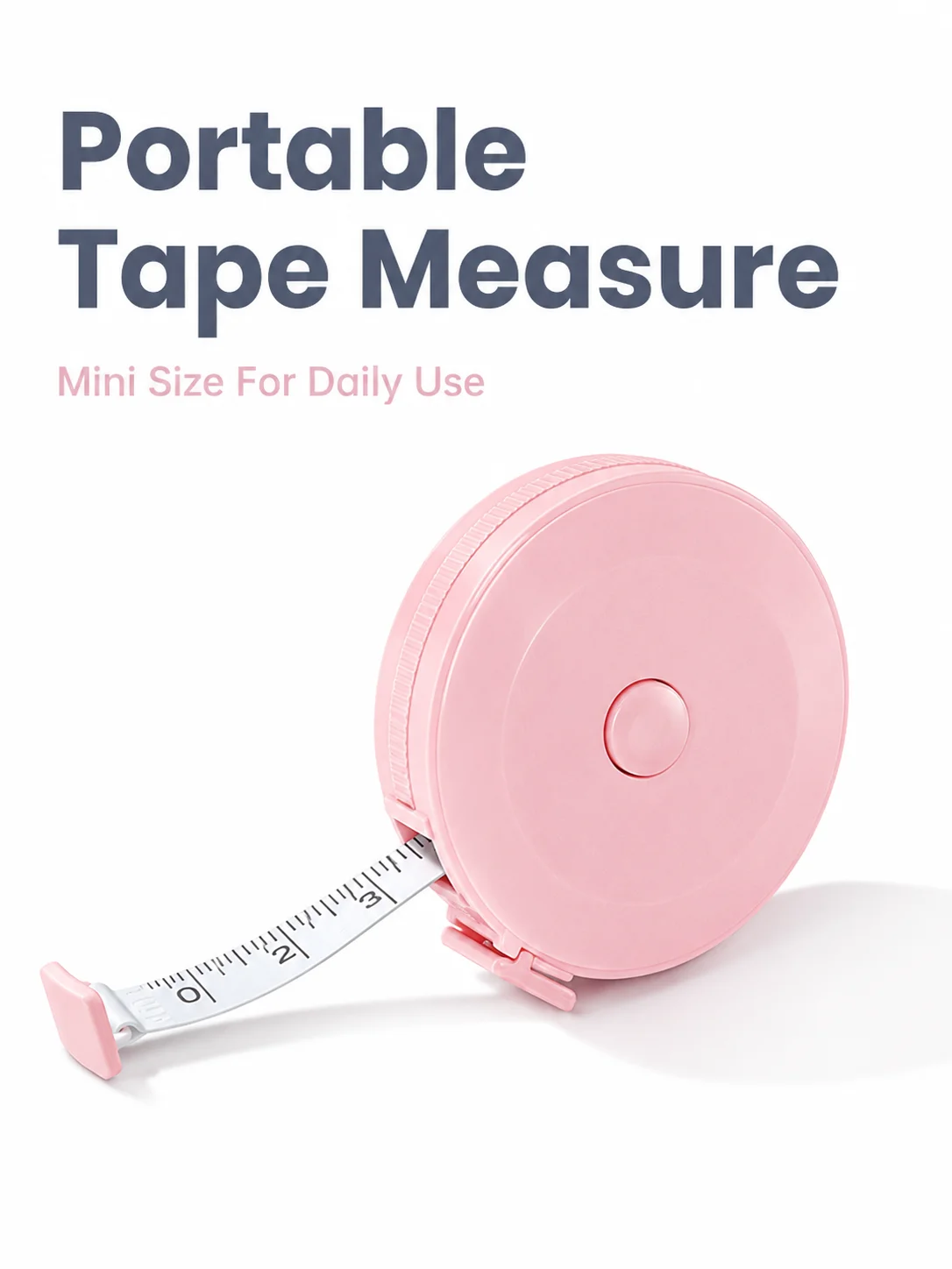 Portable Mini Tape Measure, Cute Compact Retractable Soft Measuring Tape for Body, Waist, Clothes, Sewing, Tailoring, Craft Projects, Fitness Tracking, Travel Bag, Home Office, Daily Use, Assorted Random Color