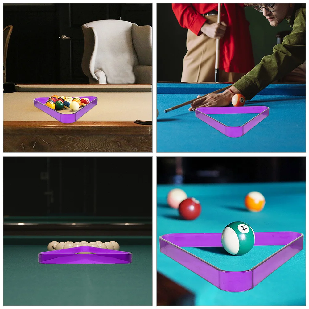 

2 шт. стойка для бильярдных шаров, твердый материал ПК, треугольный органайзер для бассейна, снукера, мини-стол, принадлежности для бильярда