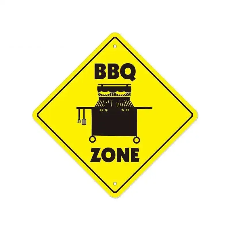 

YUIN Fun BBQ Warning Car Stickers PVC Fashion Auto Decorative Accessories Sunscreen Waterproof Cover Scratches Quality Decals