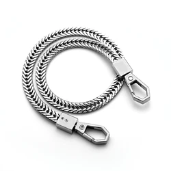 Stainless Steel Belt Loop Wallet Chain for Men Motorcycle Biker Trouser Waist Accessories with Lobster Clasp Statement Jewelry