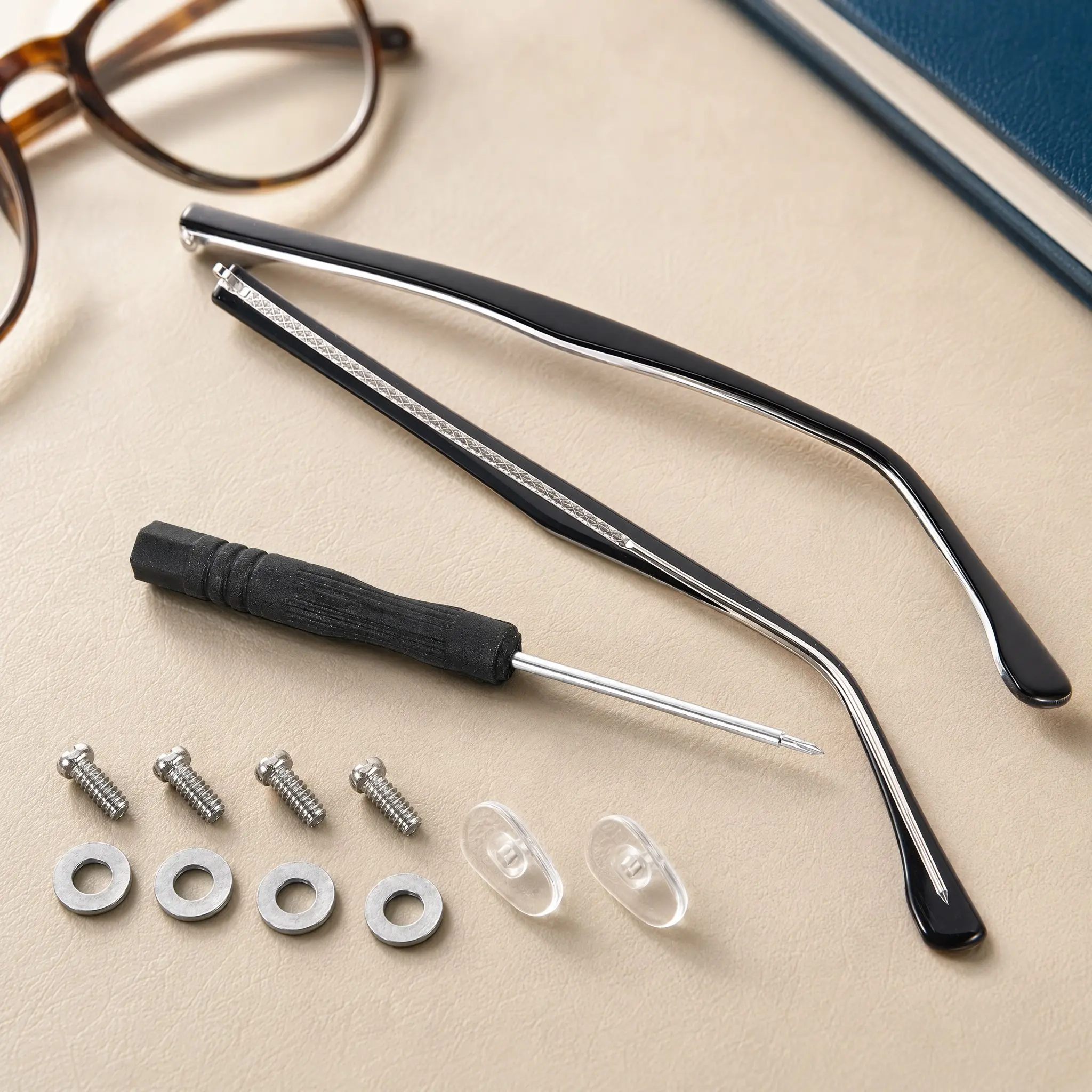 1Pair Glasses Temple Arm Replacement Universal Eyeglasses Parts Legs for Reading Sunglasses Myopia Glasses Repair Accessories