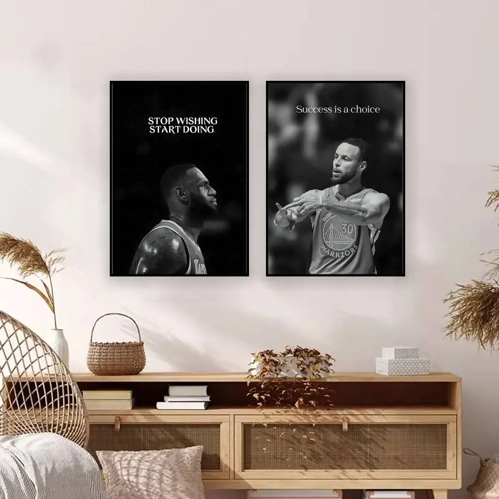 رياضي ملهم اقتباس ملصق المنزل الصالة الرياضية كرة القدم كرة السلة يطبع ملصقات جدار لوحات لديكور غرفة المعيشة المنزلية #4