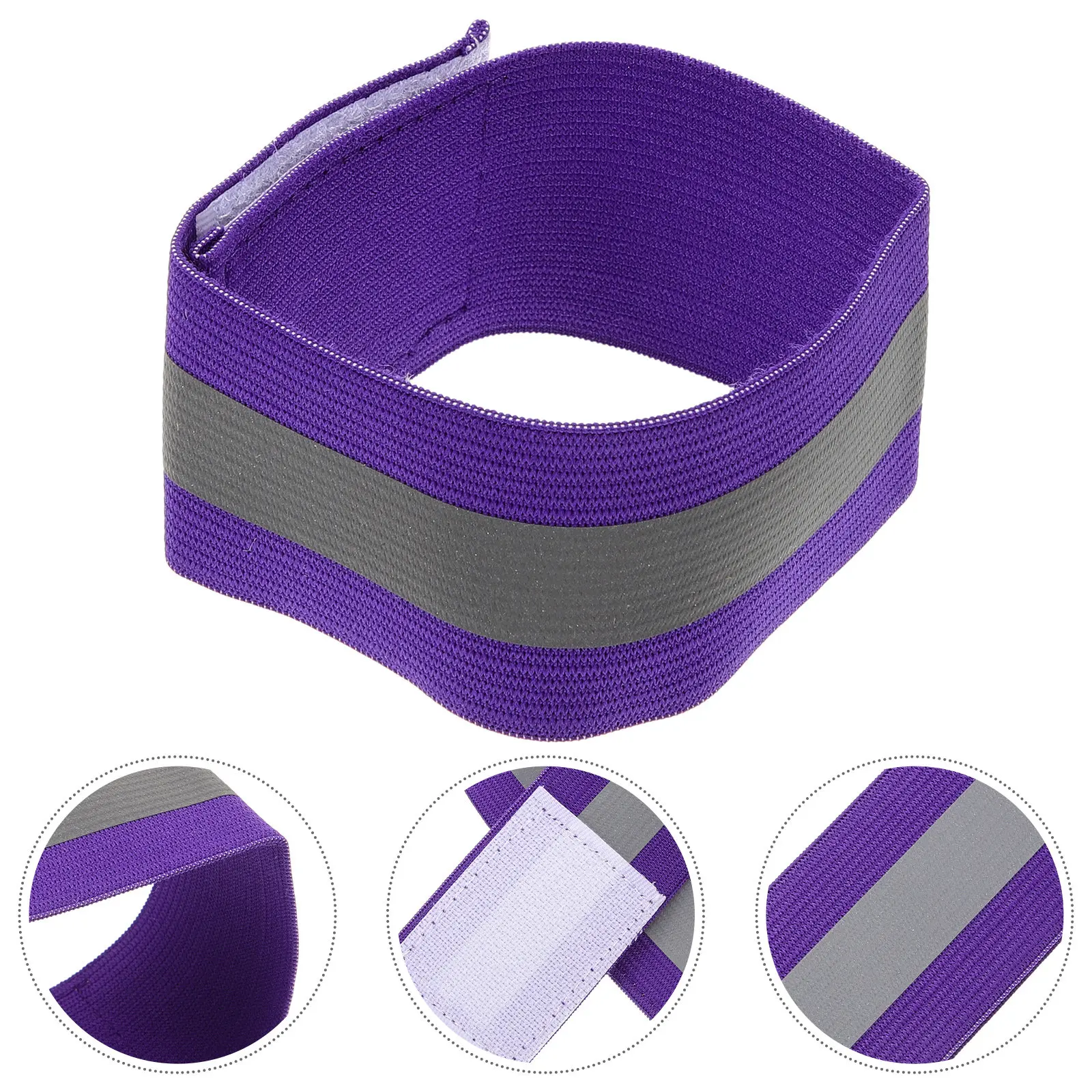 

1 Pair High Visibility Reflective Straps Night Running Armbands For Outdoor Safety Fitness Walking Band Practical Ankle