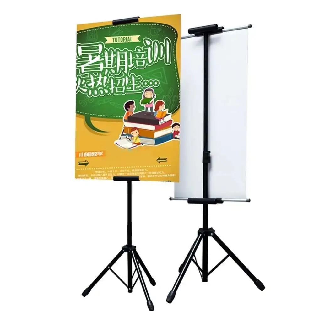 Double Hanging Lift Triangle Poster Frame Advertising Signs Board Display Rack Easel Vertical Photo Banner Holder Floor Standing