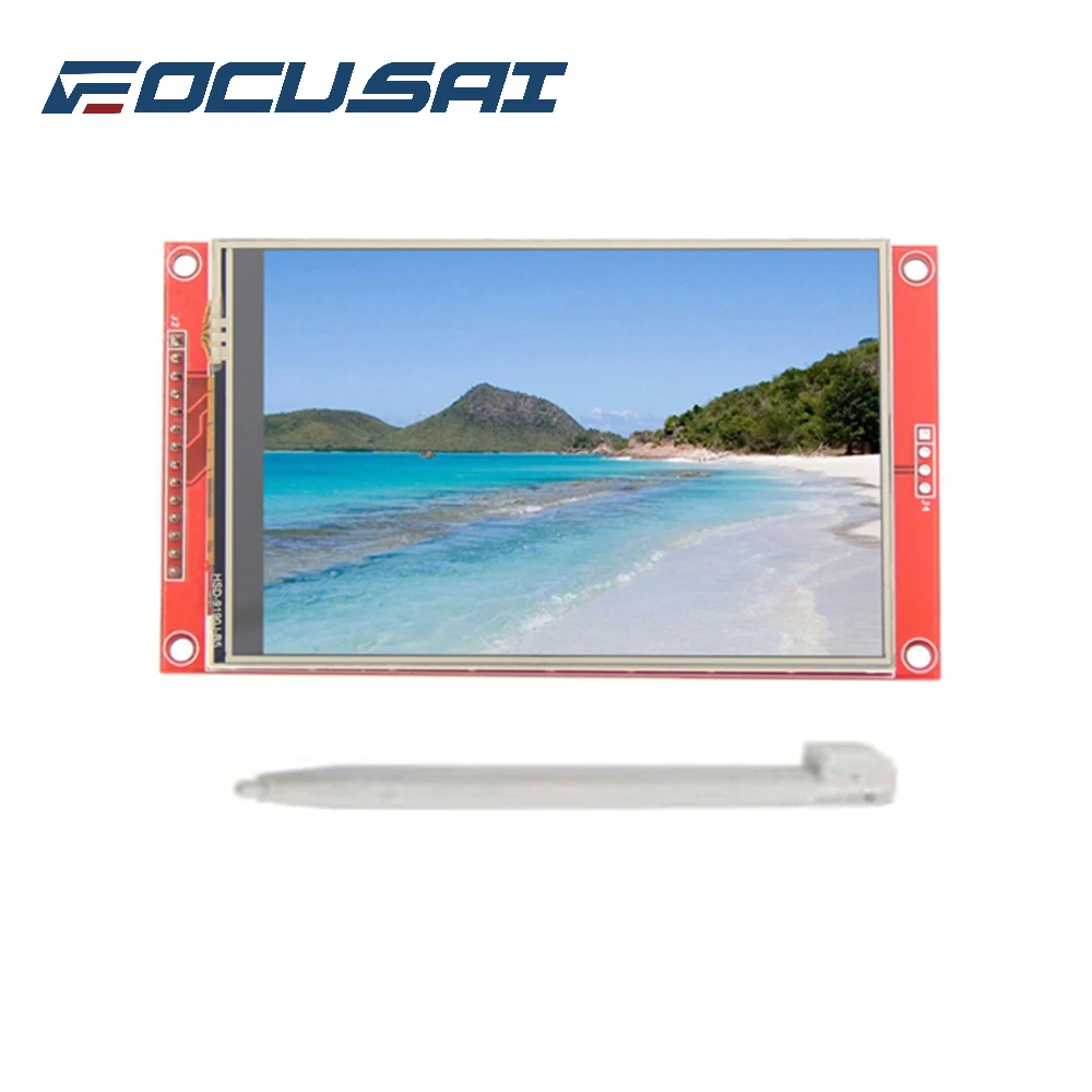 FOCUSAI 4.0 inch LCD 480*320 MCU SPI Serial TFT LCD Module Display Screen with Touch Panel Build-in Driver ILI9486