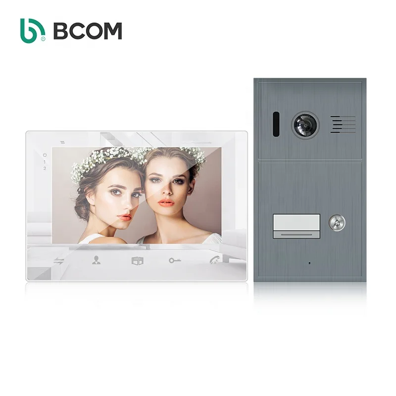 Apartment multi-apartment 2-way stereo doorbell wired stereo door telephone testiros intercom system