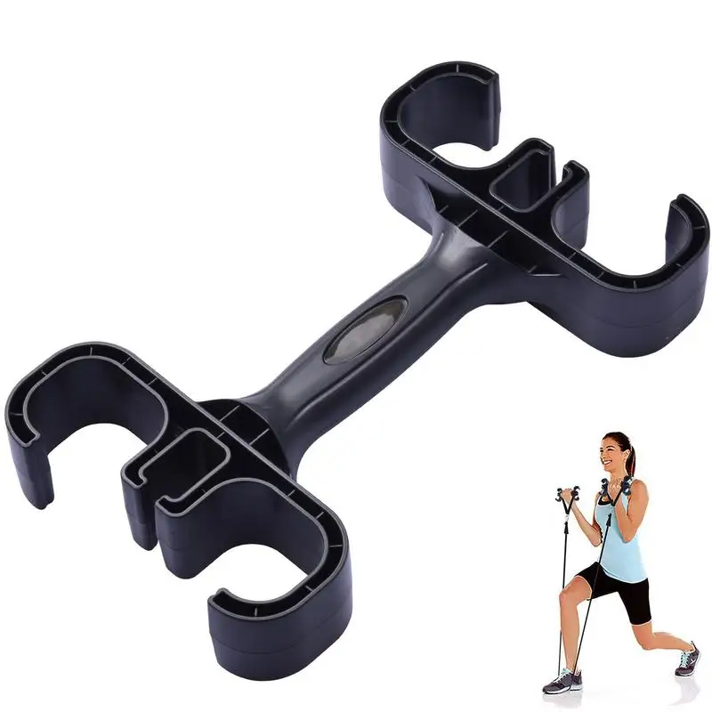 1pcs Black Gym Resistance Bands Handles ABS Training Equipment Grips Workout Handles For Yoga Fitness Home Gym