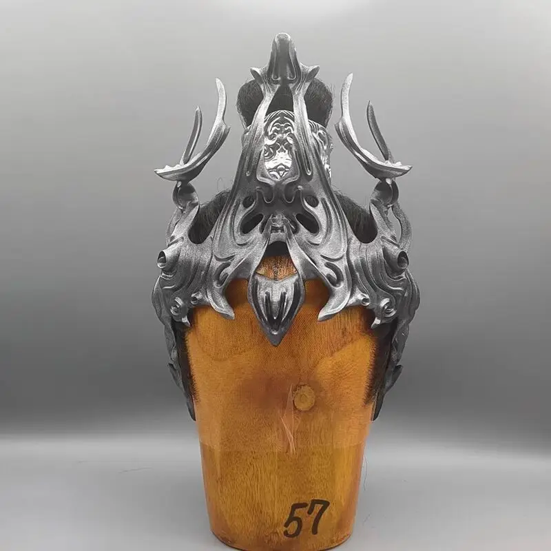 Resin Chinese Ancient Helmet King Crown Adult Antique Types Halloween Headwear Cartoon Cosplay Movie Play Photography Hat