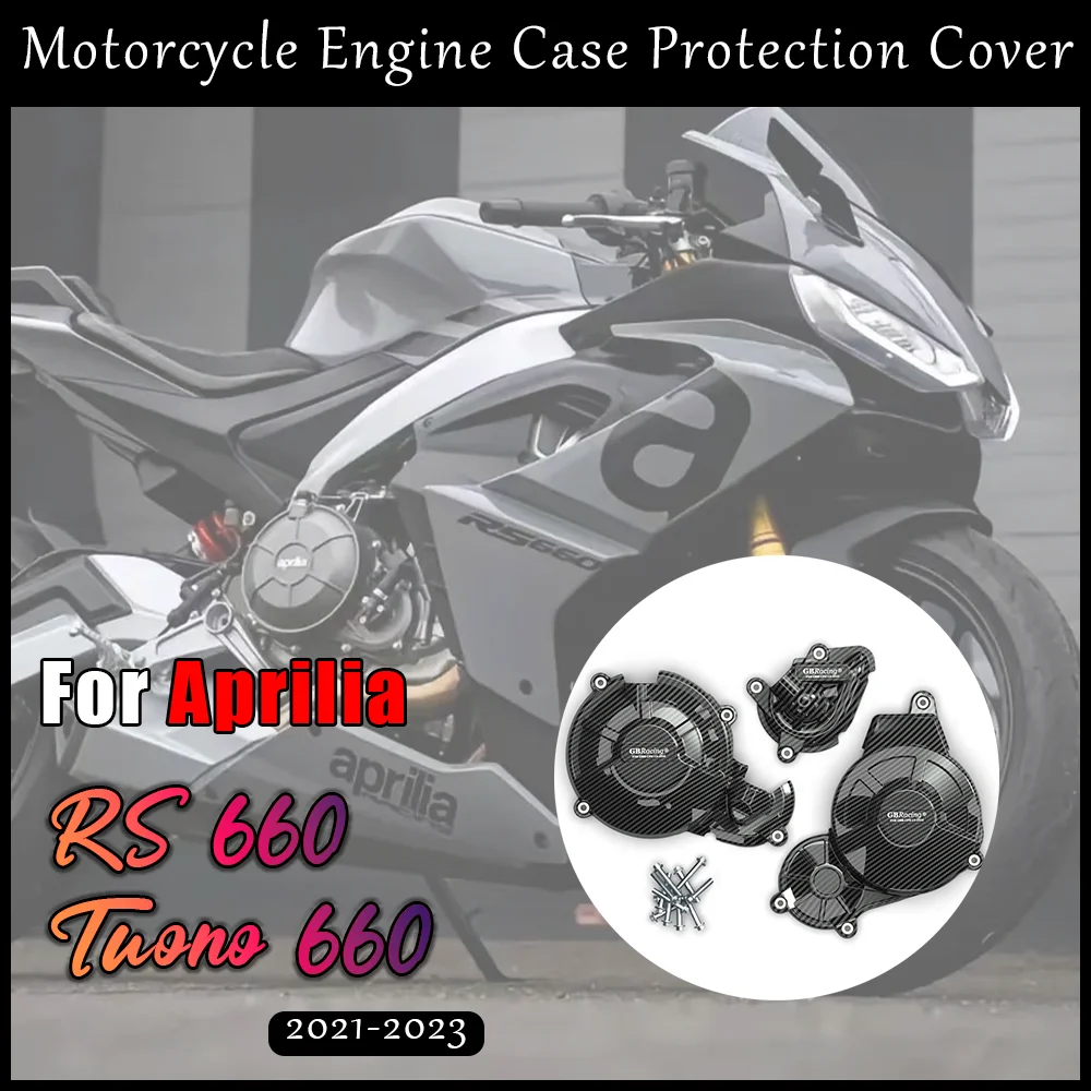 

Motorcycle Engine Protection Cover For Aprilia RS660 Tuono 660 GBRacing Engine Case Protector Alternator Clutch Protection Cover