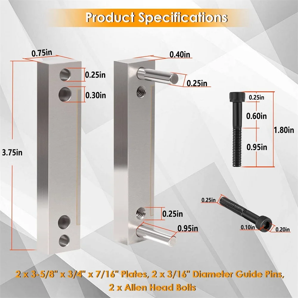 Hardened File Guide with Carbide Surface For Knife Making Knife Maker Tool, Fits Blade Width up to 2\