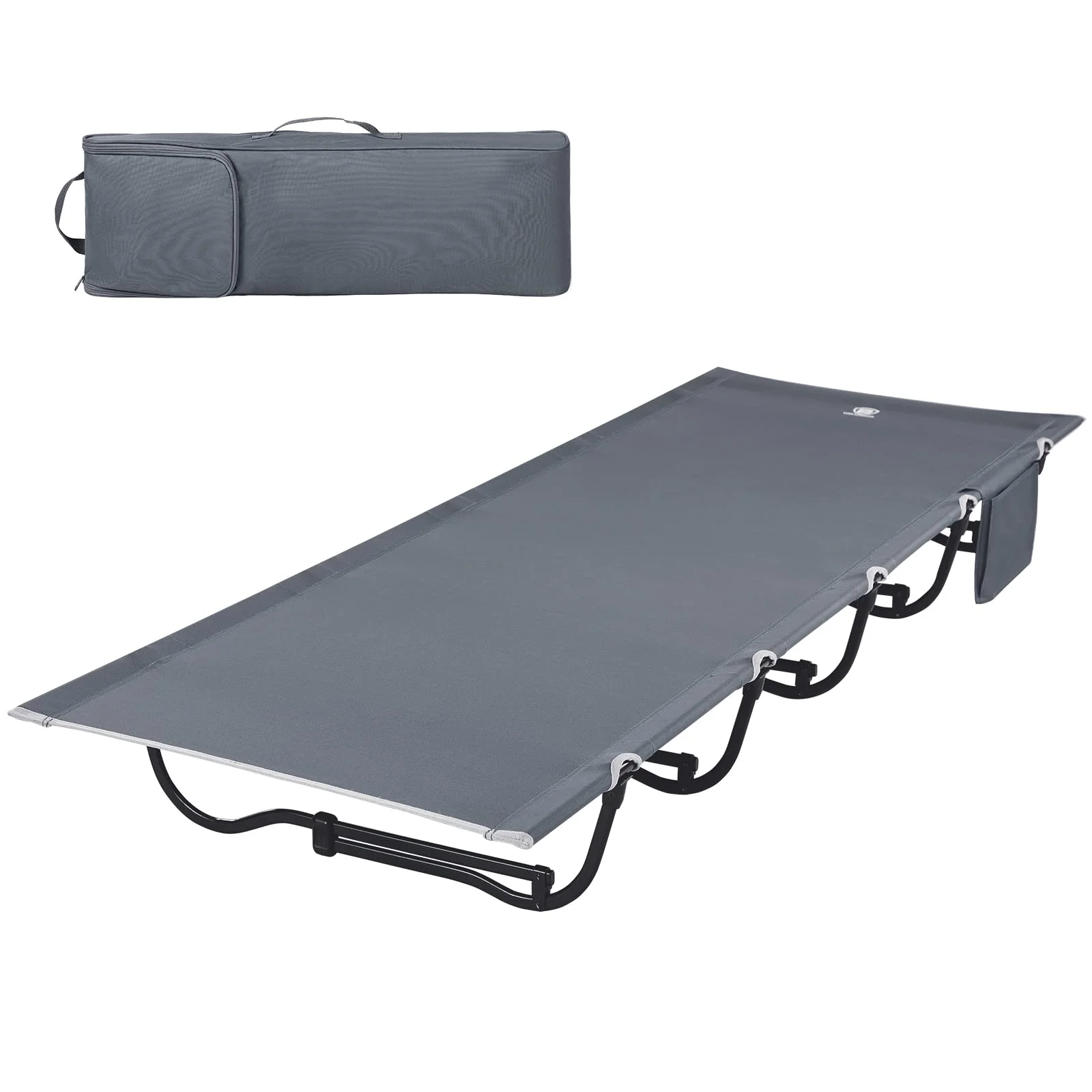 

Modern Compact Portable Ultra-Light Folding Camping Bed with Reclining Feature for Outdoor Beach & Hospital Use