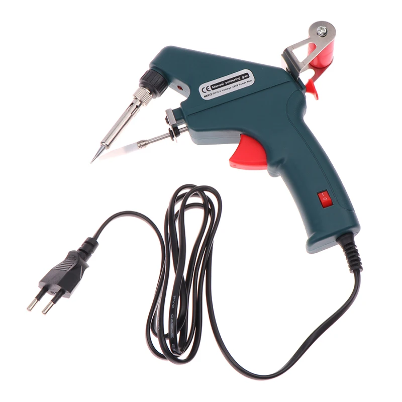 Electric Soldering Iron Guns Automatic Tin Feeding Hand-held Welding Machine EU 220V 60W Repair Tools Electric Internal Heating