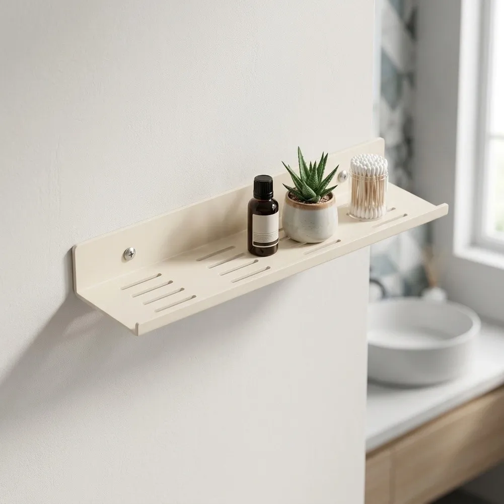 Non Drilling Aluminum Bathroom Rack Space Optimized Design for Compact Living Including Campervans and Apartments