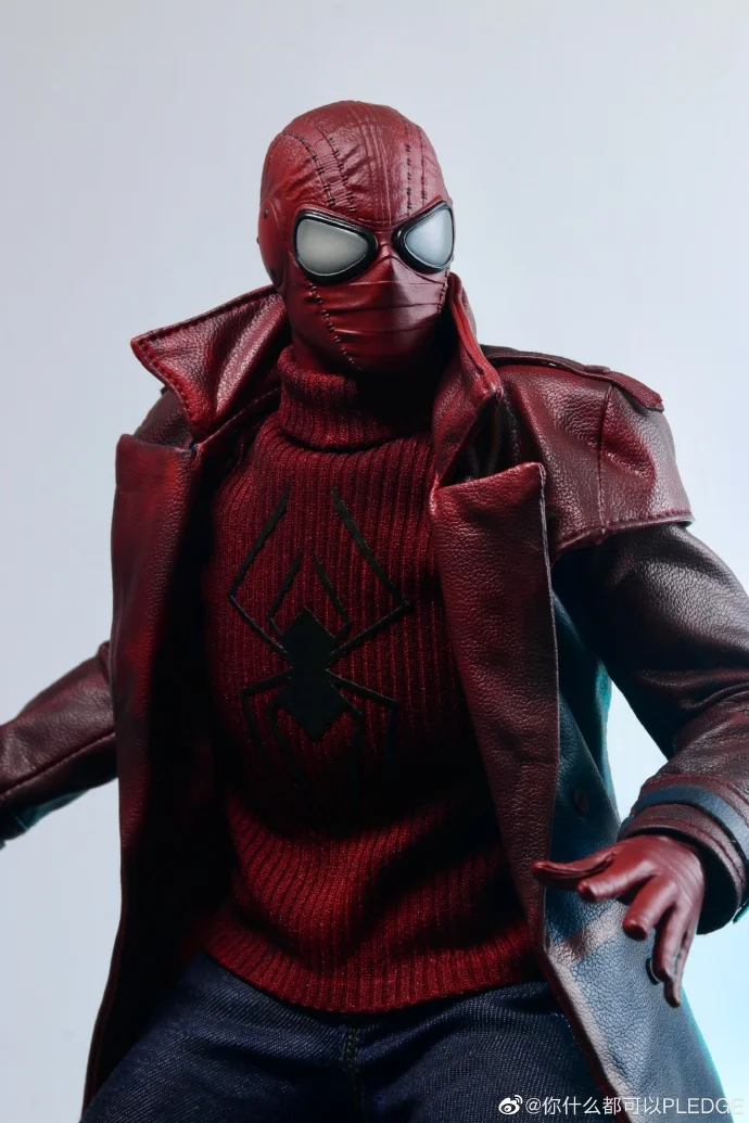 Soosoo Toys Original 1\6 Mobile Doll Series Nights Spider Man Action Figure Model Toys Movable Model Ornaments Gifts Fo Boys