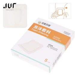 5PC Portable Hydrocolloid Adhesive Dressing Wound Dressing Self Adhesive Breathable Ultra Thin Waterproof Bedsore Heal Pad Patch