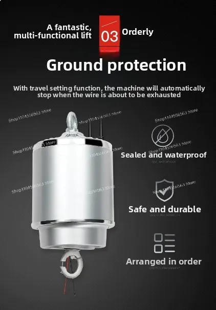 LED industrial lighting digital remote control height adjuster for easy installation
