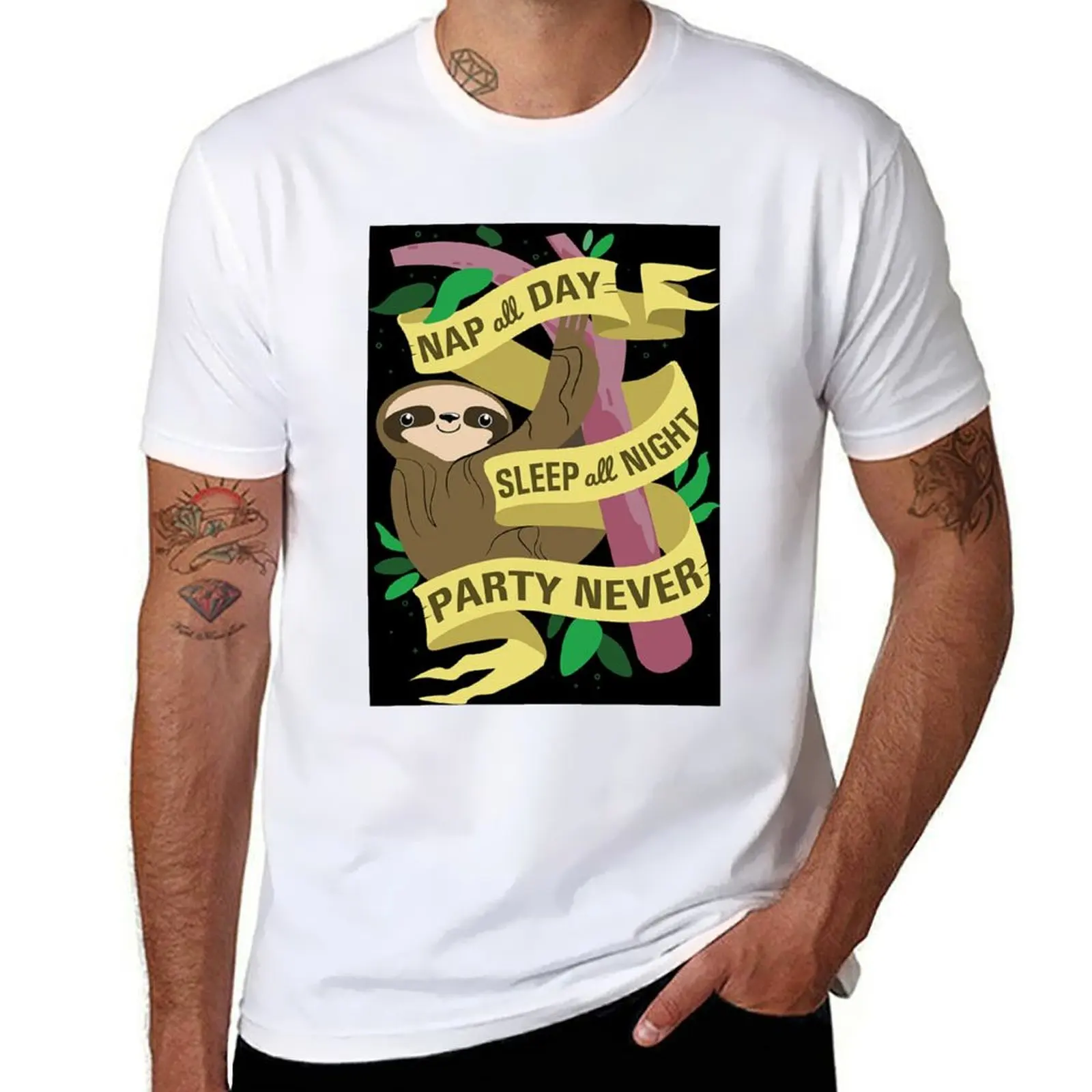 

Sloth Philosophy T-Shirt essential t shirt t shirt man casual T-Shirt