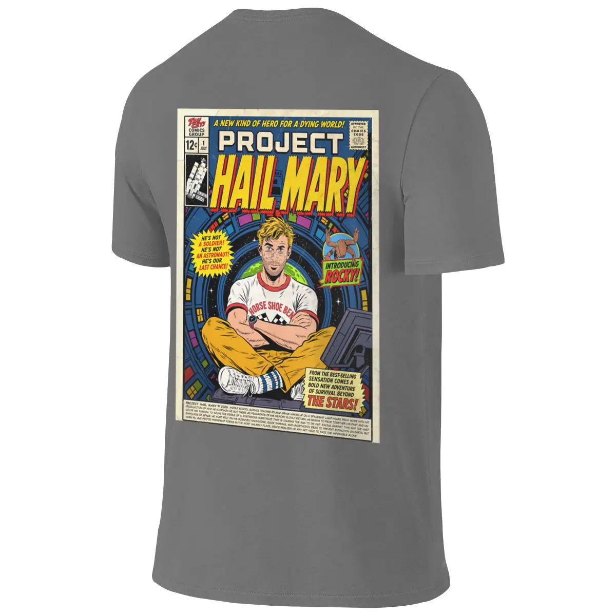 Project Hail Mary Business Casual Reversible T-shirt Japanese Style Fresh Versatile Outerwear Cotton Tee