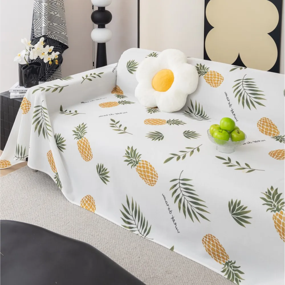 Ice Silk Pineapple Sofa Cover Mat Throw Blankets Living Room Couple Position Summer Cool Camping Picnic Blanket Cover 쇼파커버