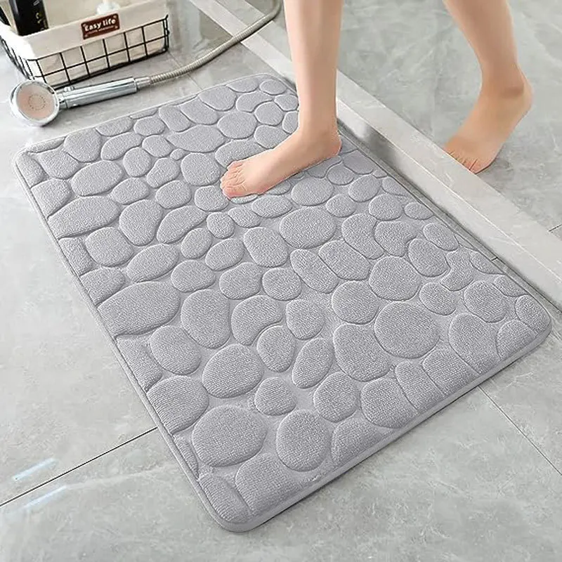 Super Absorbent Bath Mat Slip-resistant Bathroom Rug Anti-slip Bathtub Toilet Footpad Entrance Floor Carpet Shower Room Doormat