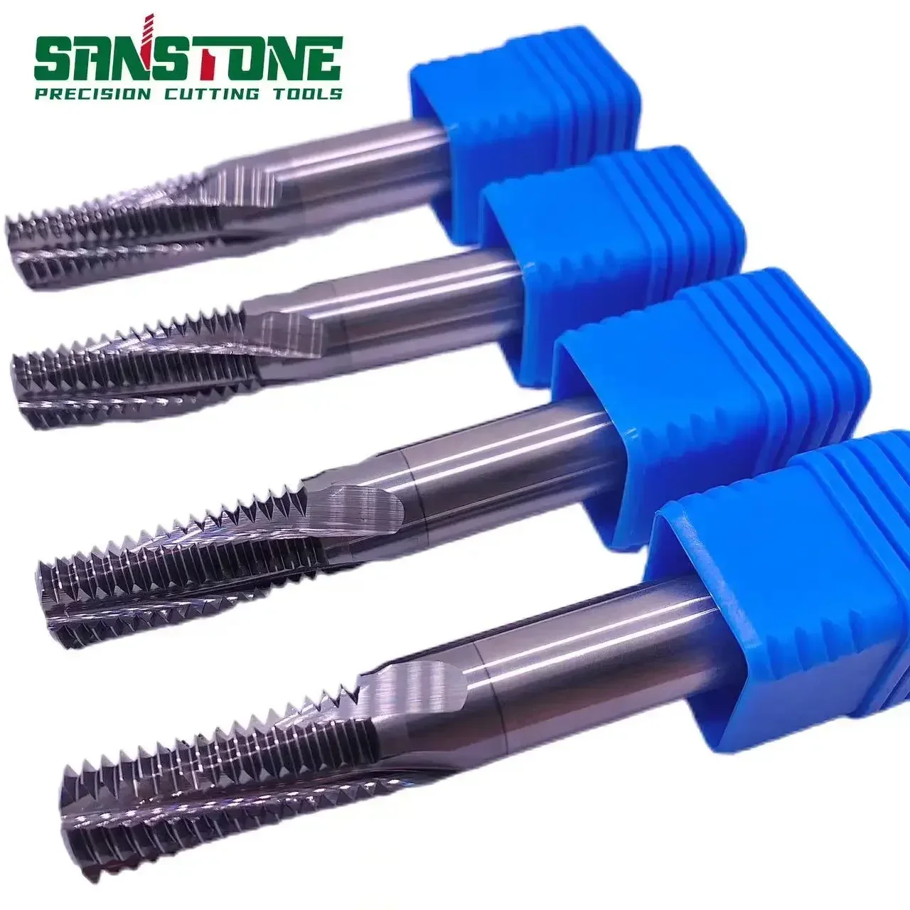 3PCS Carbide ISO Full Tooth Threading End Mill M3-M24 Thread Milling Cutter Tungsten Steel Endmills for Aluminum
