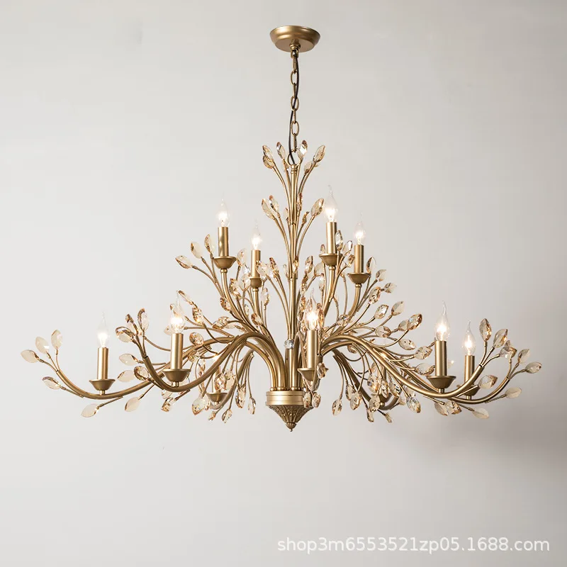 

Factory direct sales French living room dining room chandelier creative personalized lighting simple bedroom