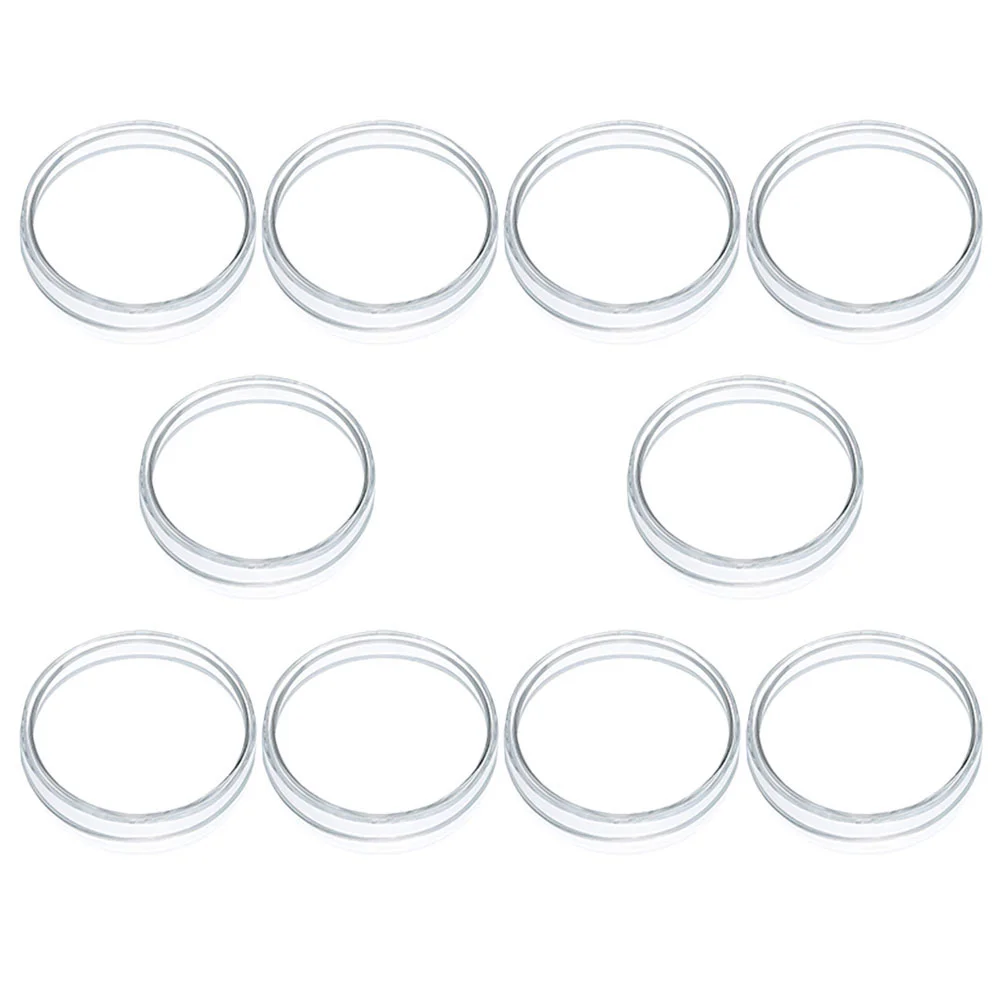 10 Pcs Plastic Petri Dish Dishes for Equipment Grid with Cover Agar Plates Clear Culture