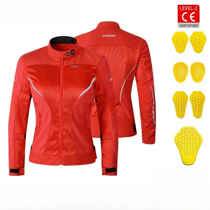 

Motorcycle Jacket Reflective Breathable Motorbike Jacket Men Women CE Protective Gear Anti-fall Motocross Riding Clothing