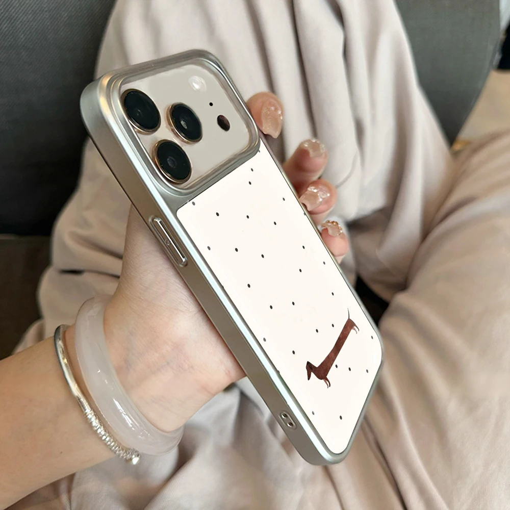 Polka Dot Katze Drop Glue INS Hülle für iPhone 15 17 13 Pro Max Phone 11 12 13 17 ProMax 14 15 16 Plus Hüllen Stoßfest Niedliche Coque – Detail 21