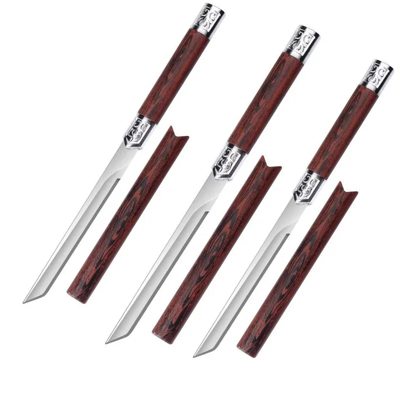 Barbecue Small Straight Fruit Knife, Stainless Steel Sharp Fruit Knife, High-End Portable Edc Pocket Knife, Steak Knife