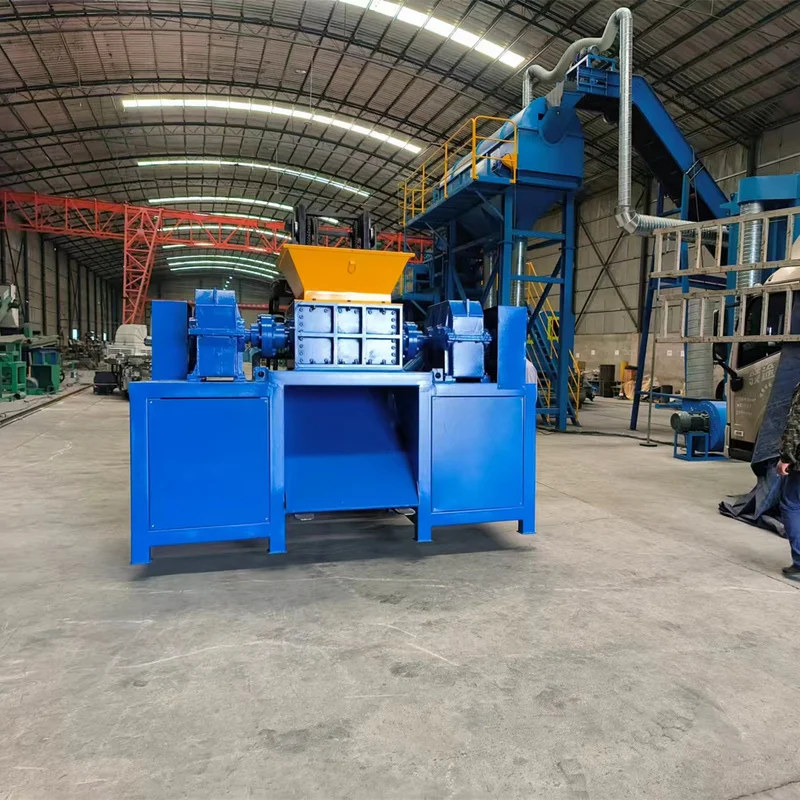 Baonan Double Shaft Metal Scrap Recycling Shredder Crusher 45KW 1-3T/H Capacity CE Certified