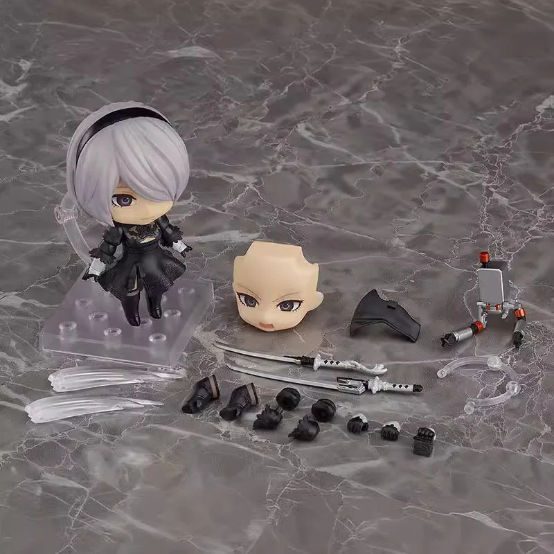 New 10cm NieR:Automata Nendoroid 1475 Yorha No. 2 Type B Nier Figure Desktop Decoration In Stock Wholesale