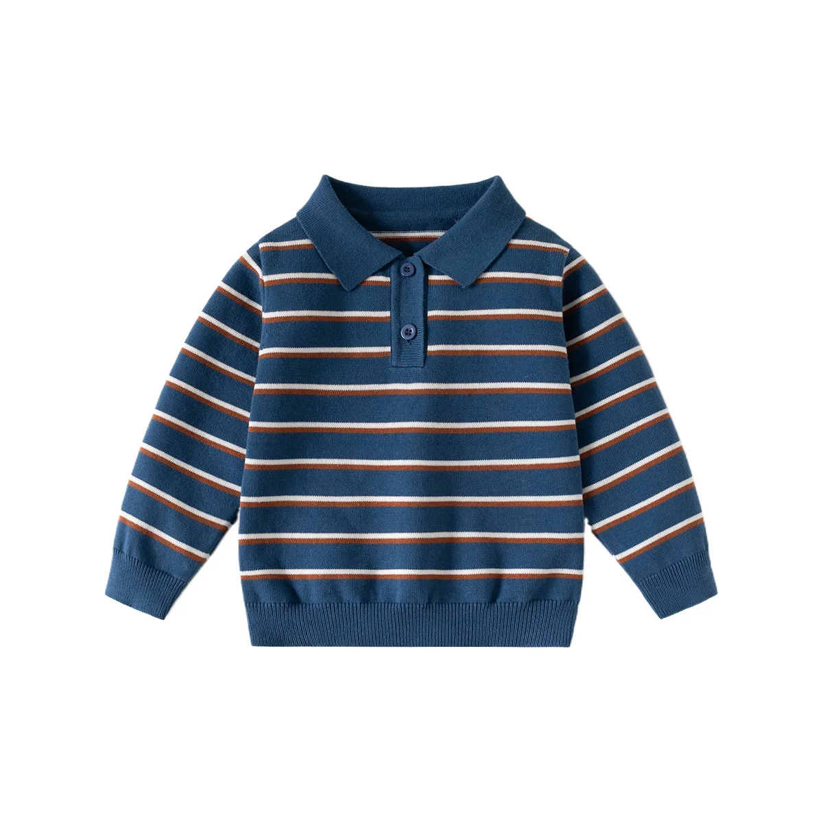 

Детские поло-свитеры в полоску, трикотажные изделия для детей, весенне-зимняя одежда, пуловеры