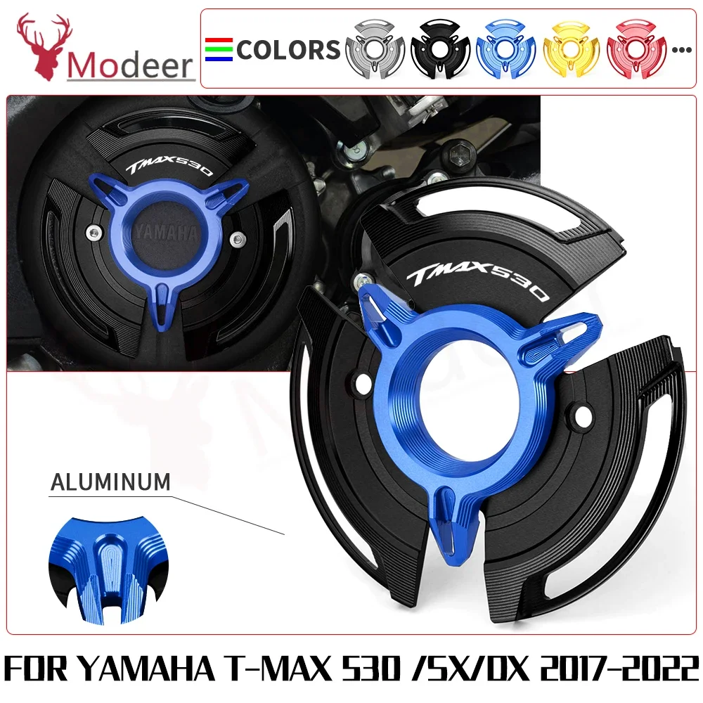 For Yamaha TMAX530 TMAX 530 DX TMAXDX 2017 2018 2019 2020 2021 2022 Motorcycle CNC Aluminum Engine Cover Protection Protector