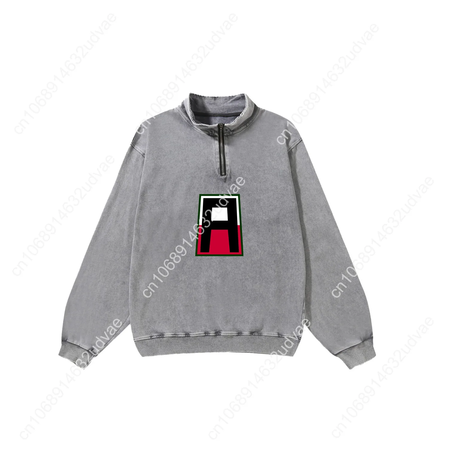 First Army Retro Sweatshirt Man Woman Teenager Vintage Pullover Half Zipper Sweat Shirt Photo Custom Made Tops Sleeved Tshirt