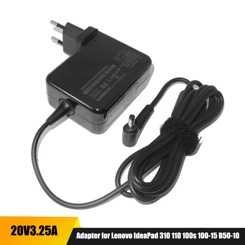 

65W 20V 3.25A Laptop Ac Adapter for Lenovo IdeaPad 310 110 100s 100-15 B50-10 YOGA 710 510-14ISK Charger Power Supply