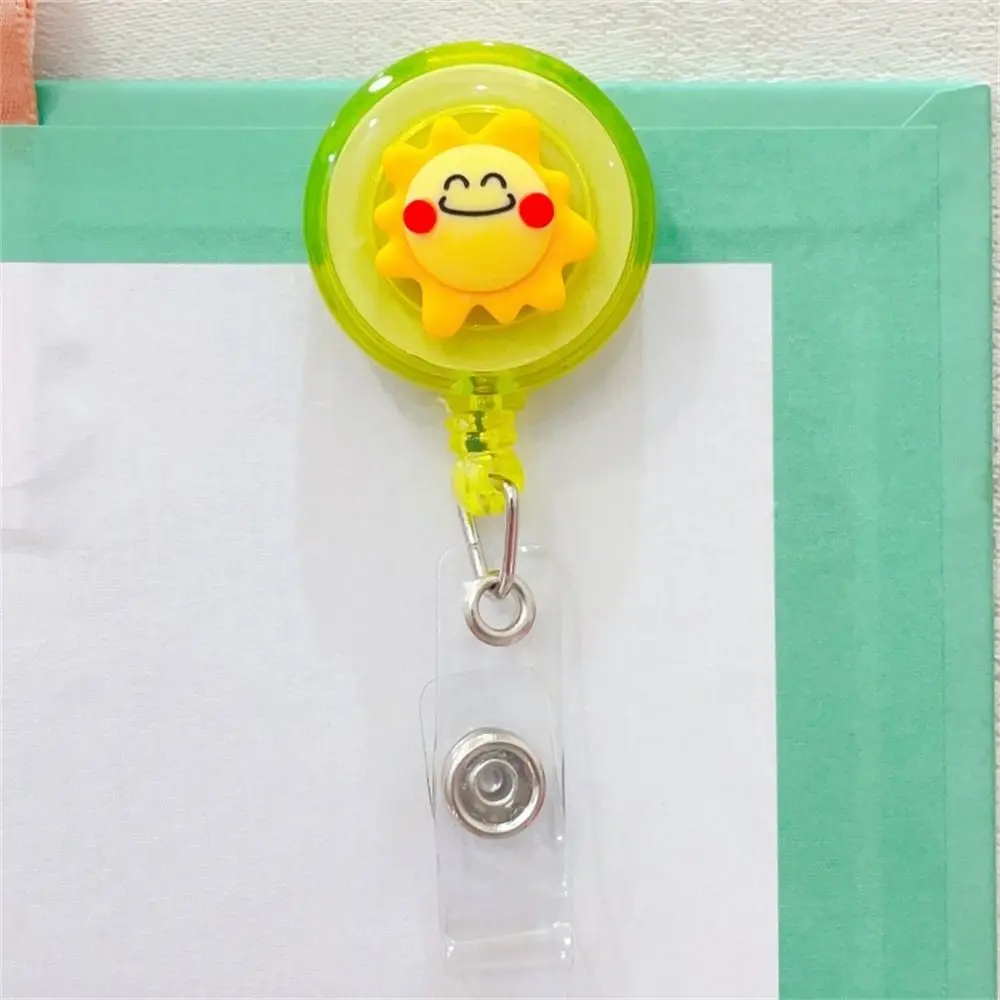 

ABS School Name Tag Card Holder Students Cartoon Badge Holder ID Card Clips Retractable Badge Reel Name Card Holder