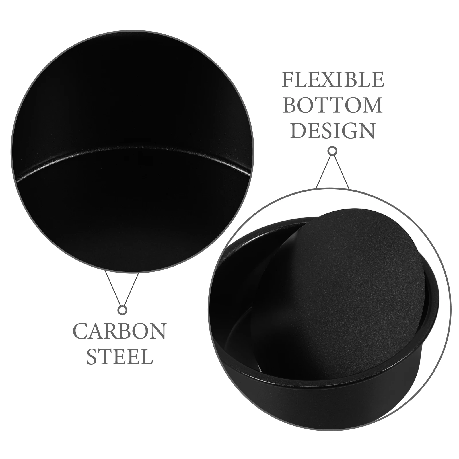 

Deep Pan Baking Mold Metal Removable Bottom Detachable Non-Stick Cake Mold For Home Kitchen Oven Baking Round Chiffon Mousse