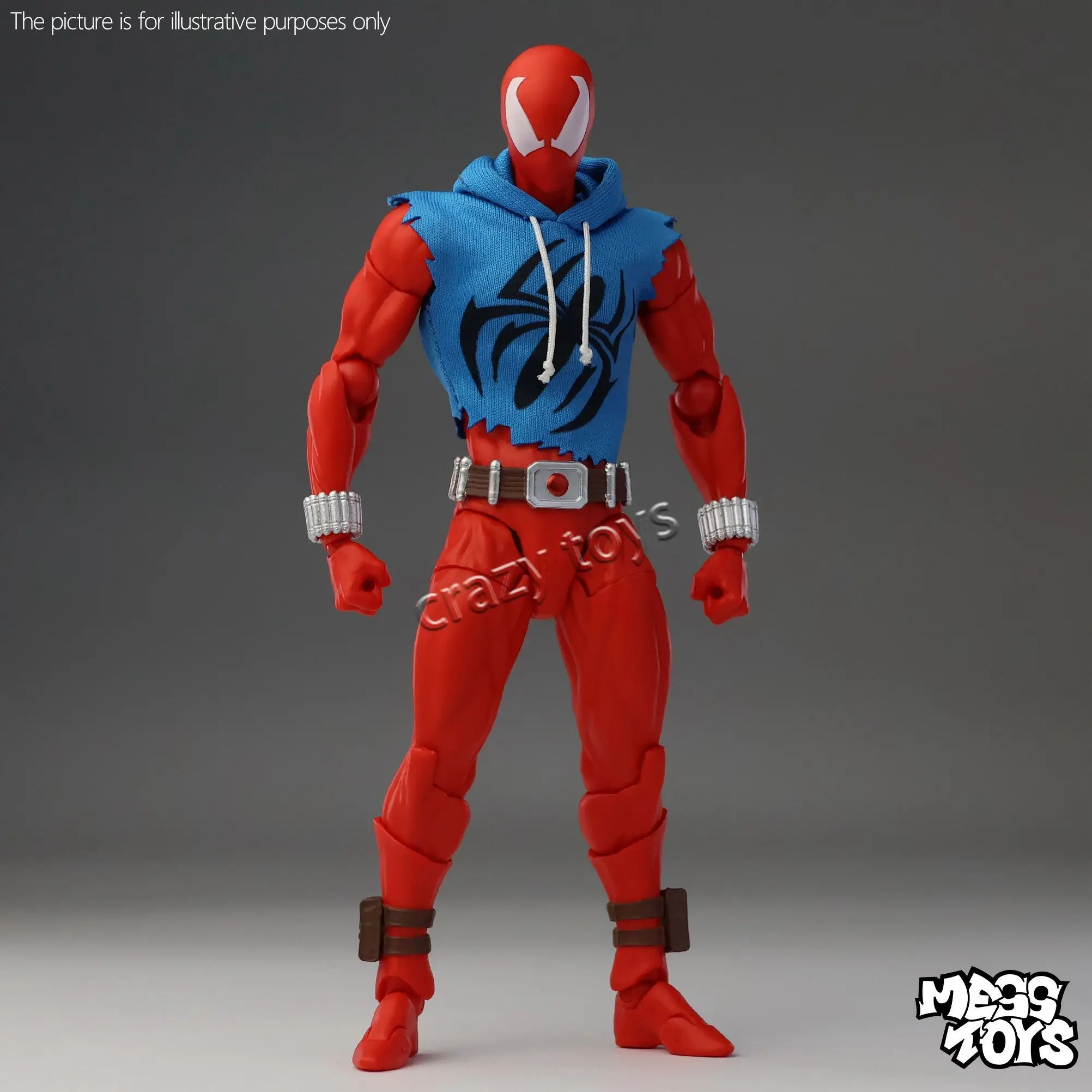 

New Messtoys Spiderman Figure Scarlet Spider Figures Ct Toys Mess Toys Action Figurine Model Collection Decoration Toy Kids Gift