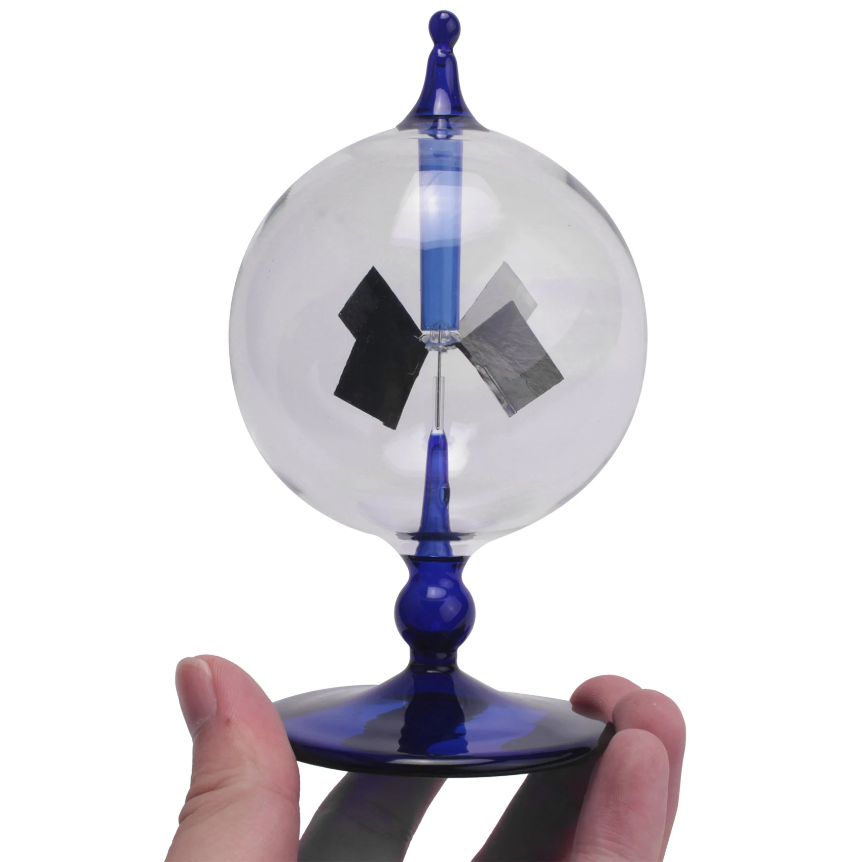 Blue Solar Power Radiometer Sunlight Energy Crookes Spinning Vanes Windmill Gift Home Desk Decoration