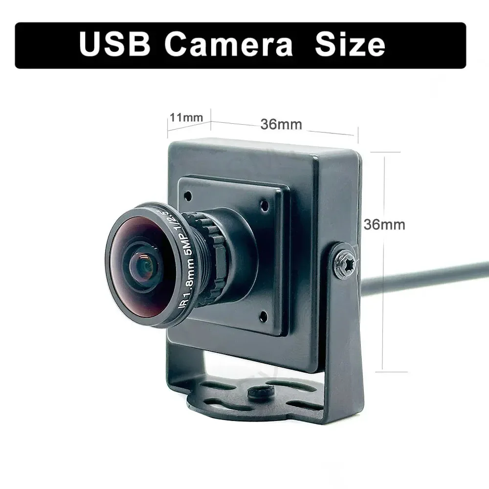 2K 4MP / 4K 8MP USB Mini USB Webcam Wide Angle 170/150degree 120degree 30fps High Speed Plug And Play Live Streaming USB Camera