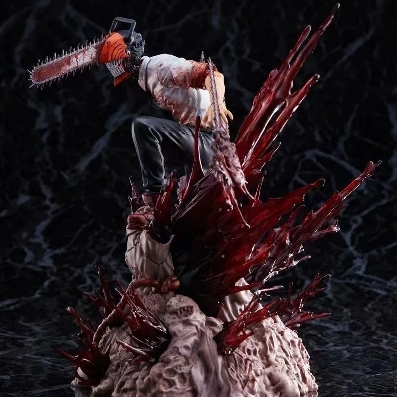 Chainsaw Man Creative Figure Chita Demon Scene Hunter Animation Model Two-dimensional Peripheral PVC Desktop Ornament Doll Model