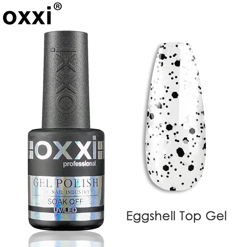 Oxxi casca de ovo casaco superior gel unha polonês 10ml semipermanente ovos de codorna topo gellac base de borracha para verniz gel manicure desgin lac