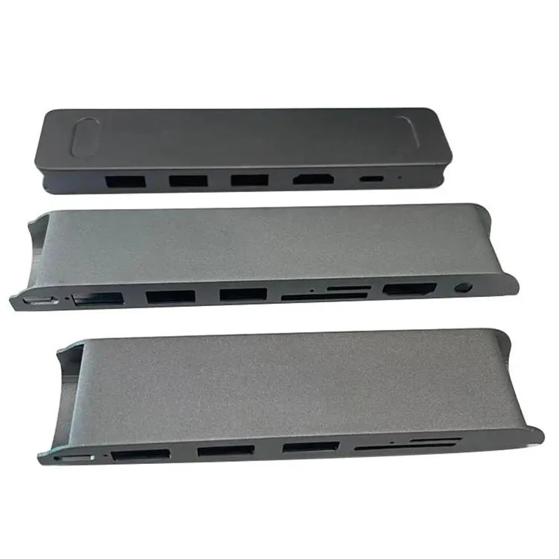 Custom Aluminum Alloy Steel Components OEM Production services Aluminum Alloy CNC Machined Docking Station Enclosure